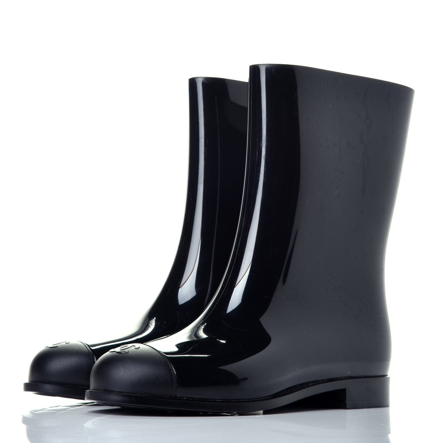 Rubber Rain Boots 37 Black