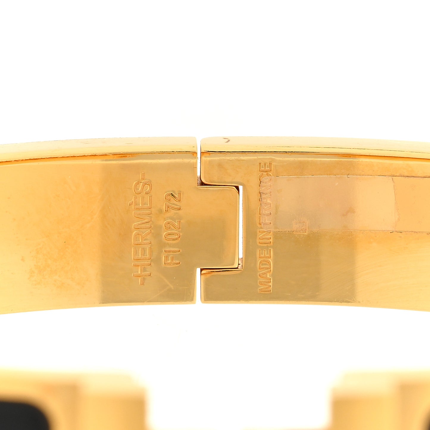 Matte Enamel Narrow Clic Clac HH Bracelet GM Black
