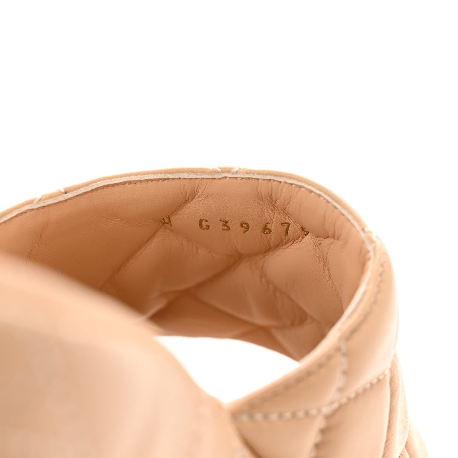 Chanel Lambskin Quilted CC Mules Wedge Sandals 38 Beige 10 of 11
