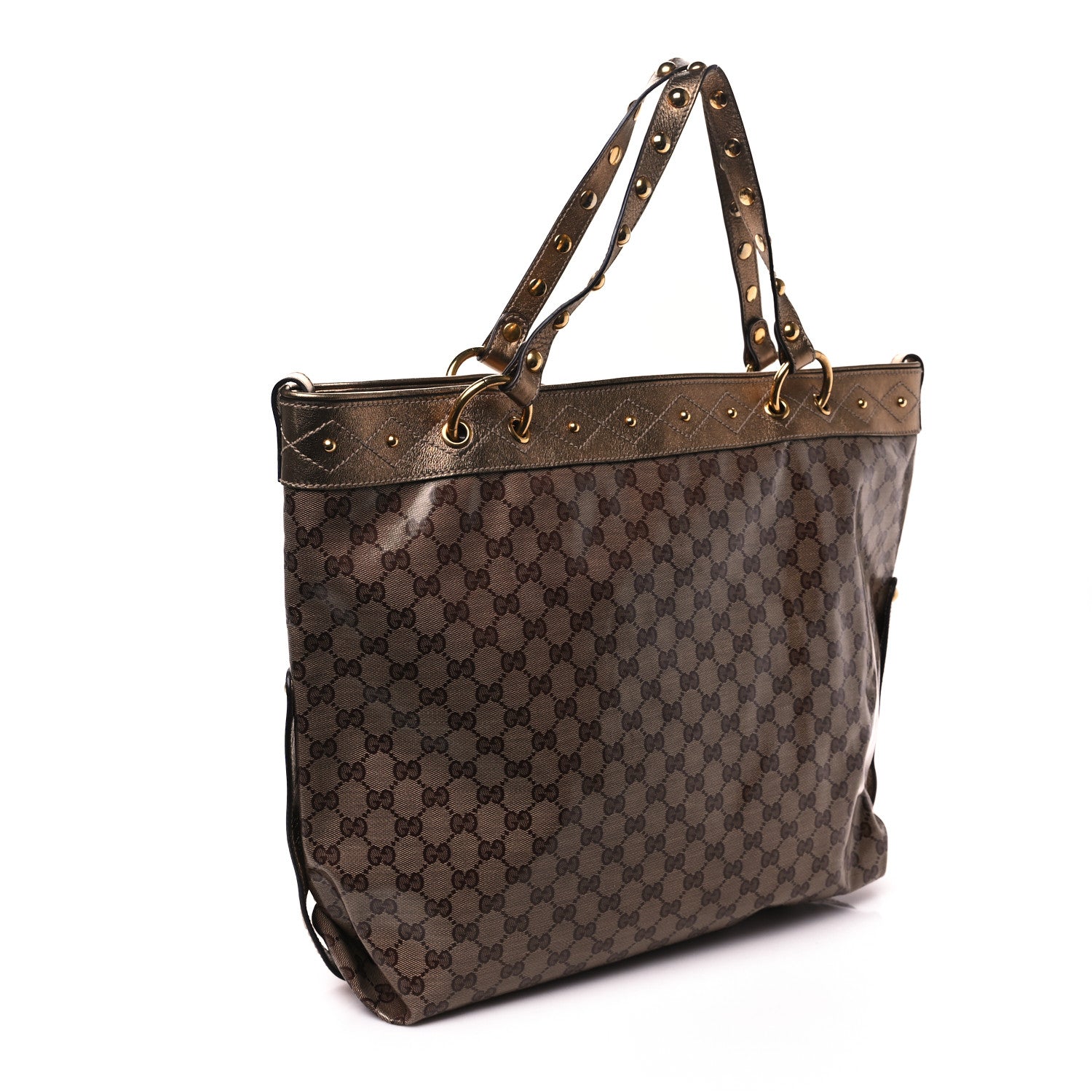 Gucci Crystal Monogram Studded Medium Irina Tote 3 of 11