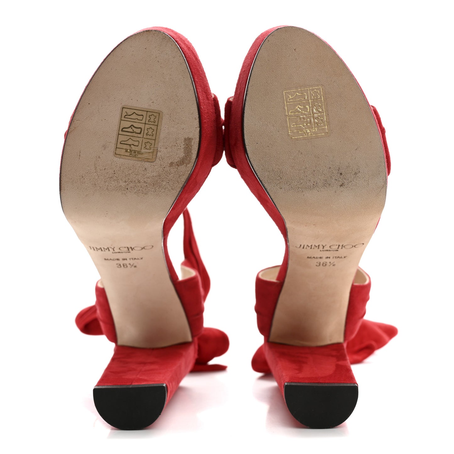 Soft Suede Kaytrin 120 Platform Sandals 36.5 Red