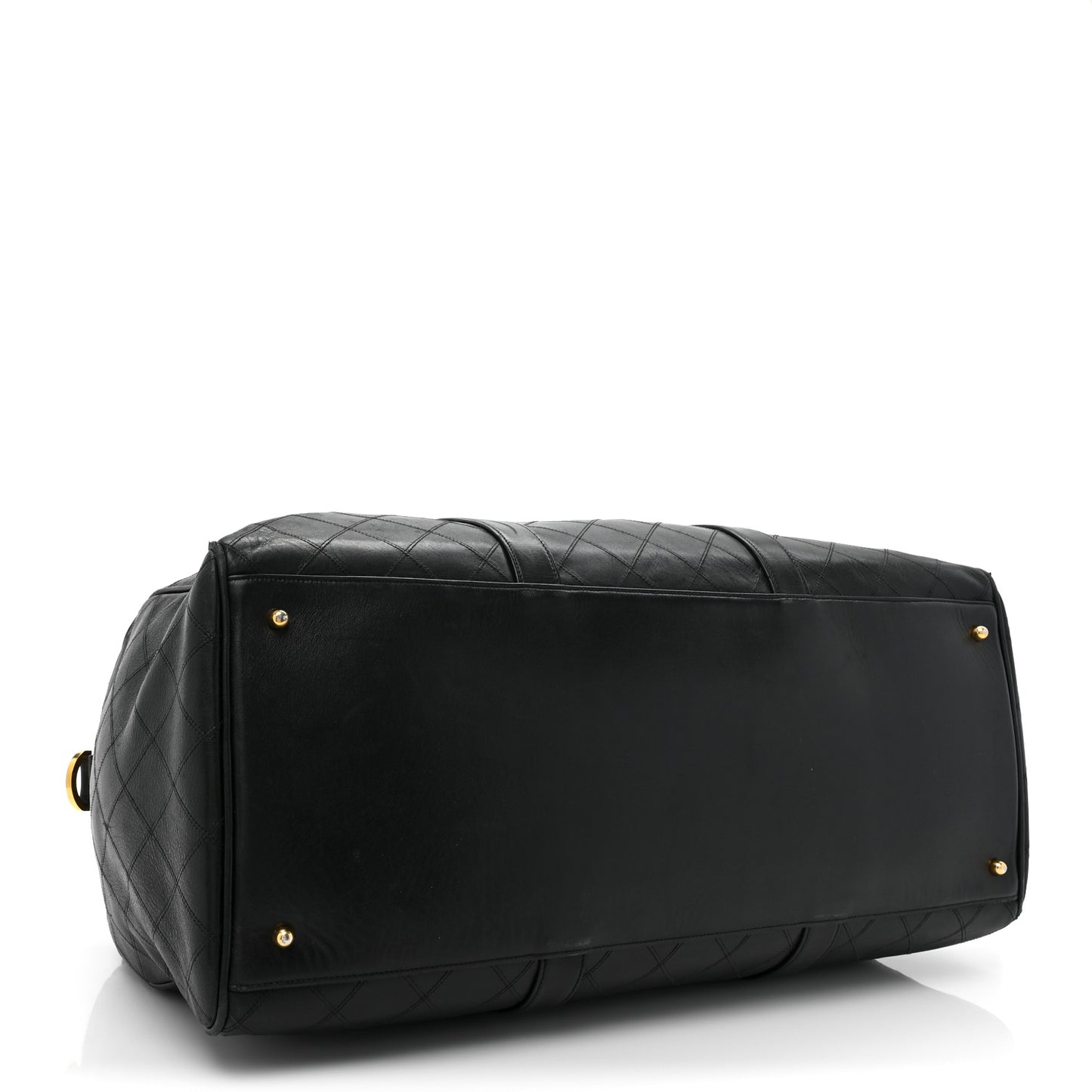 Calfskin Stitched CC Boston Black