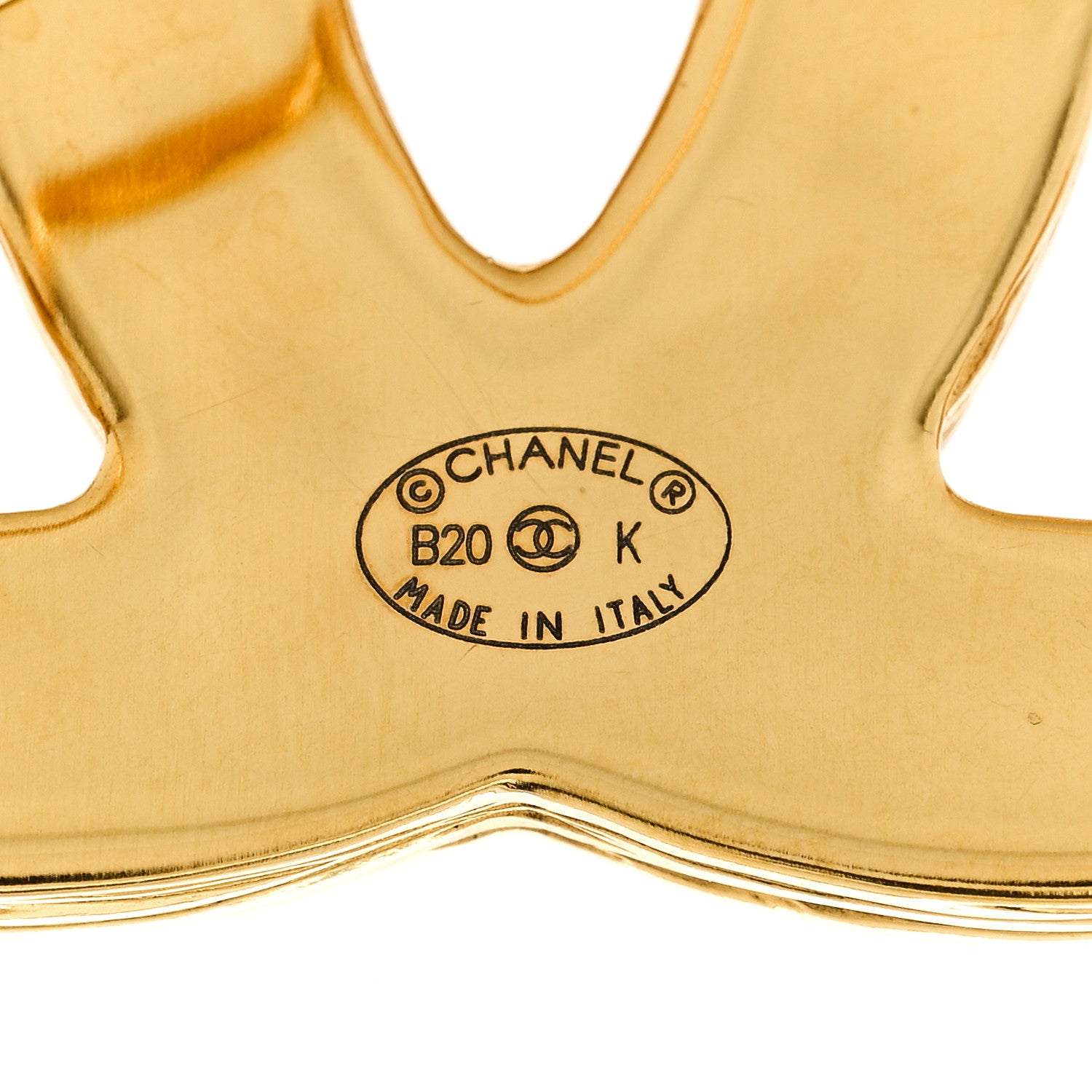 Chanel Metal Crystal Bead CC Brooch Gold Black 3 of 4