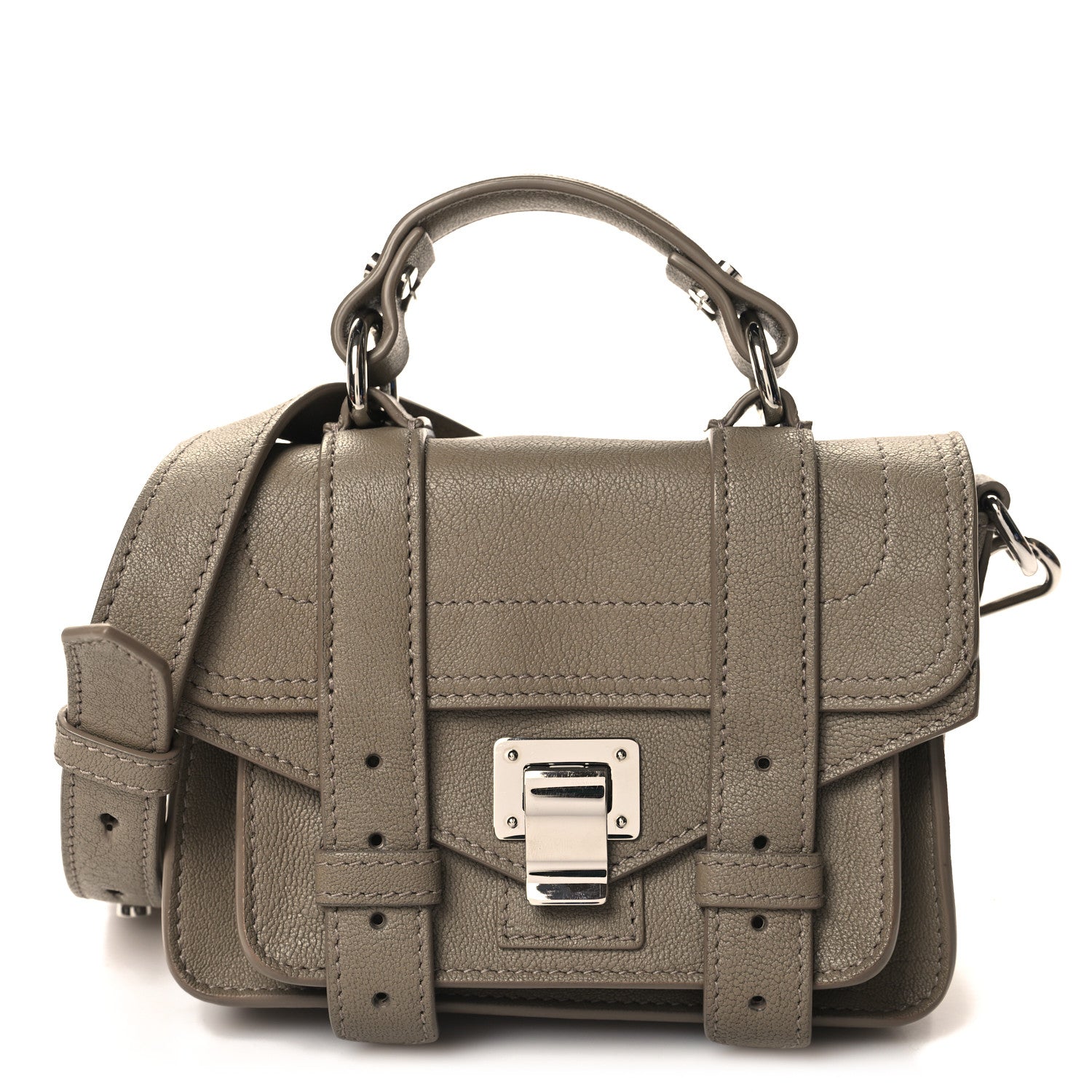 Proenza Schouler Lambskin Micro PS1 Satchel Bay Leaf 1 of 9