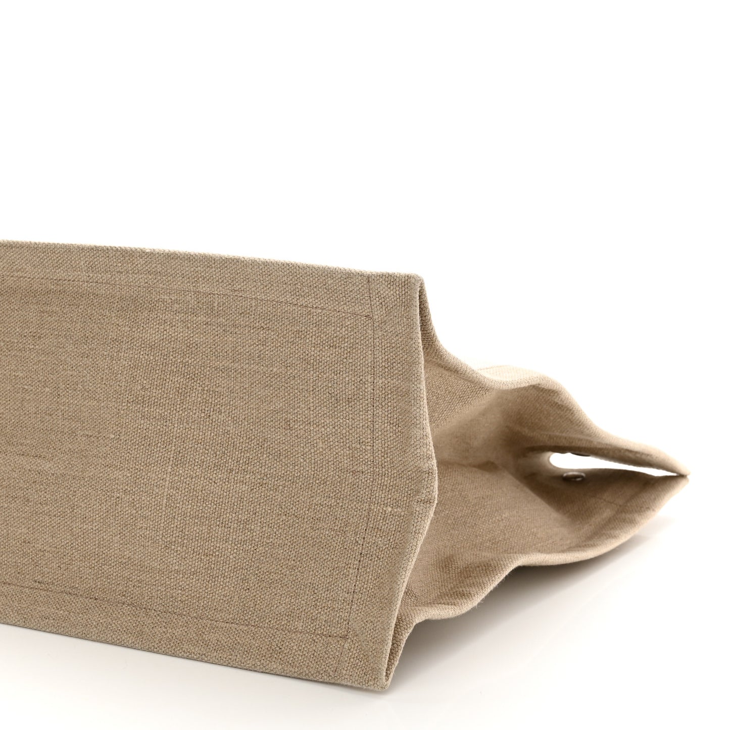 Linen Calfskin Rive Gauche Tote Optic White