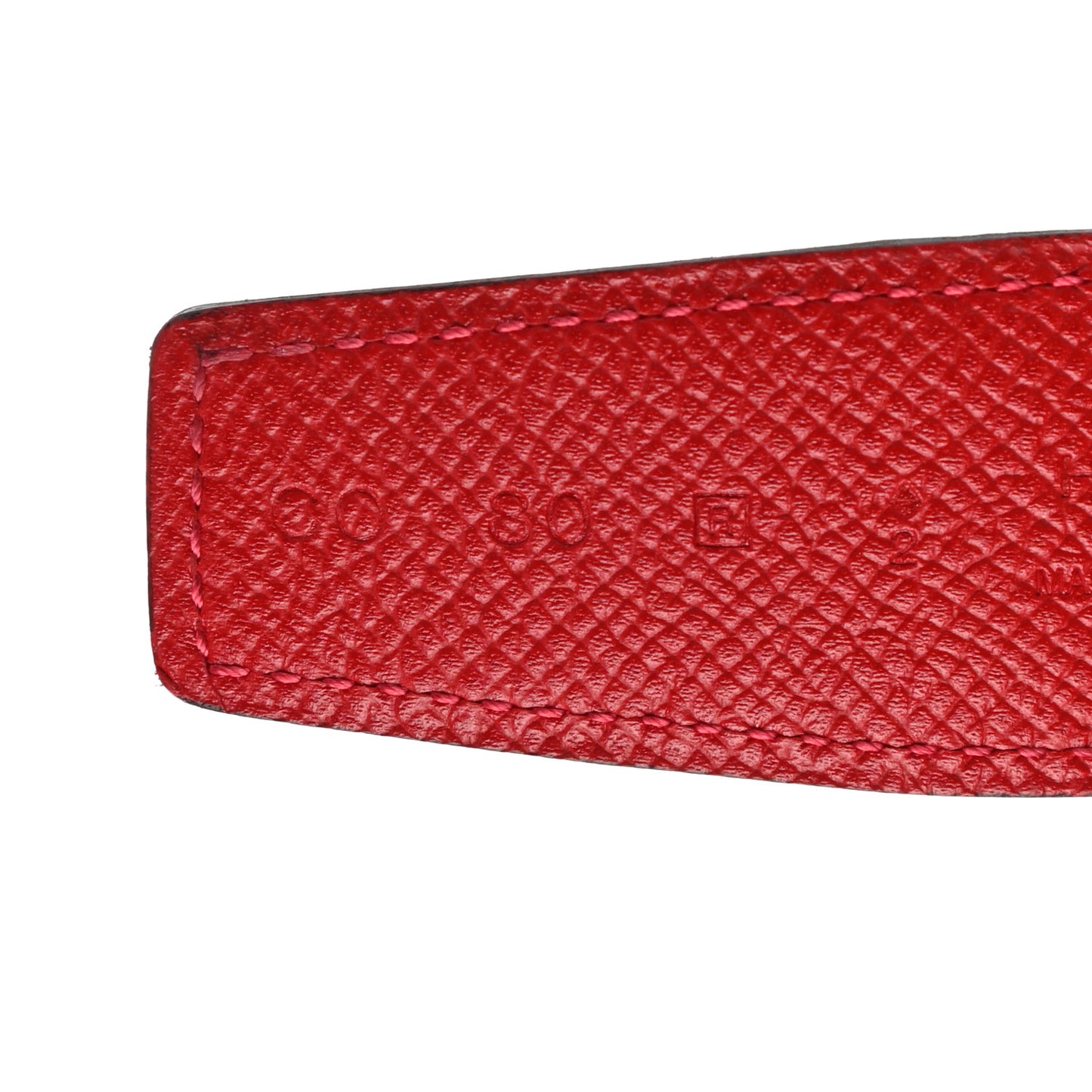 Epsom Swift 32mm Belt Strap 80 Rouge Casaque Rouge H