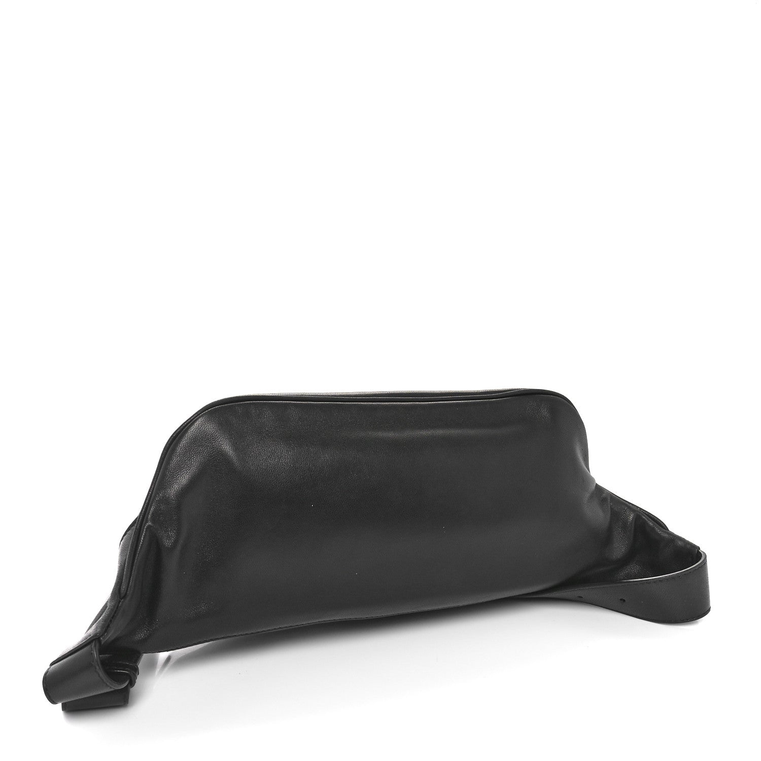 Saint Laurent Lambskin Monogram Belt Bag Black 4 of 10