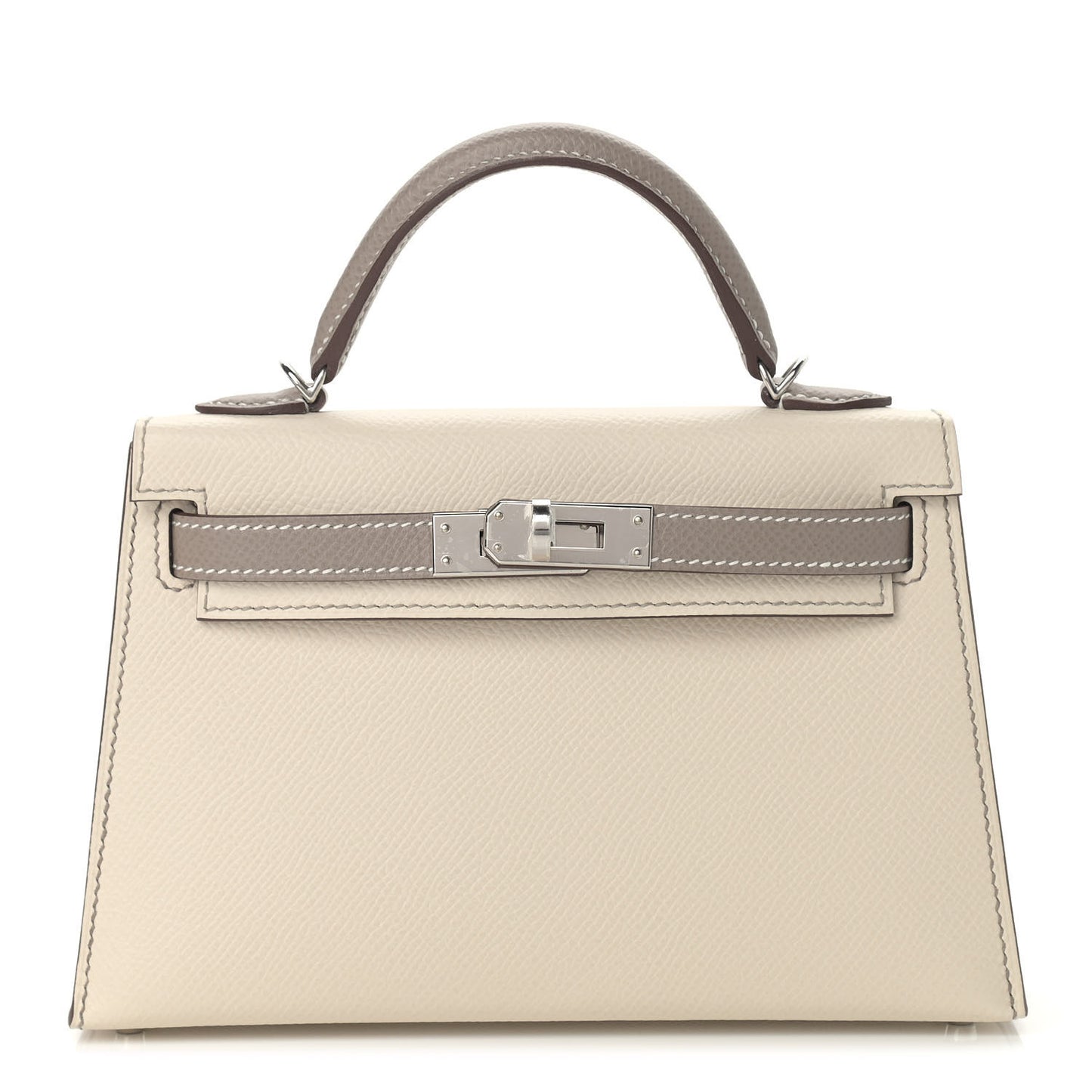 Epsom Horseshoe Mini Kelly Sellier 20 Craie Etoupe