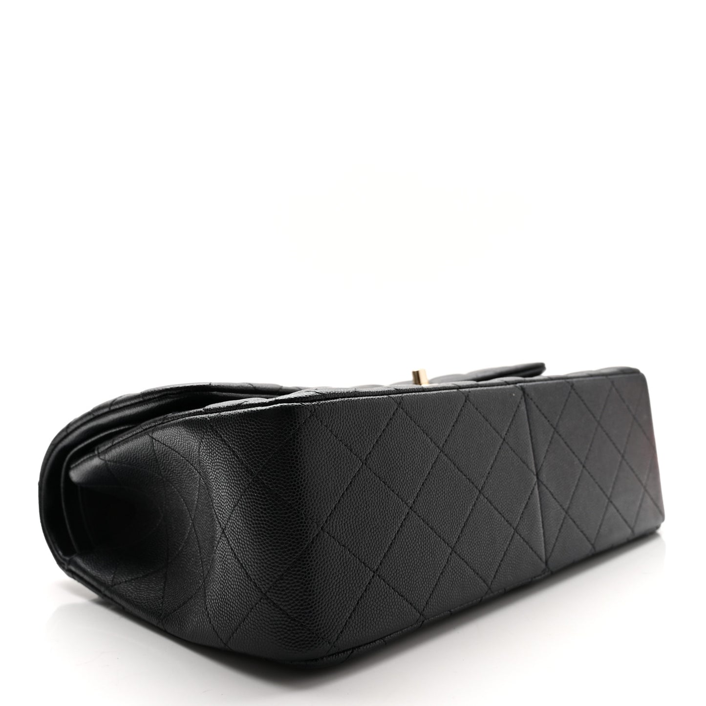 Caviar Quilted Jumbo Double Flap Navy