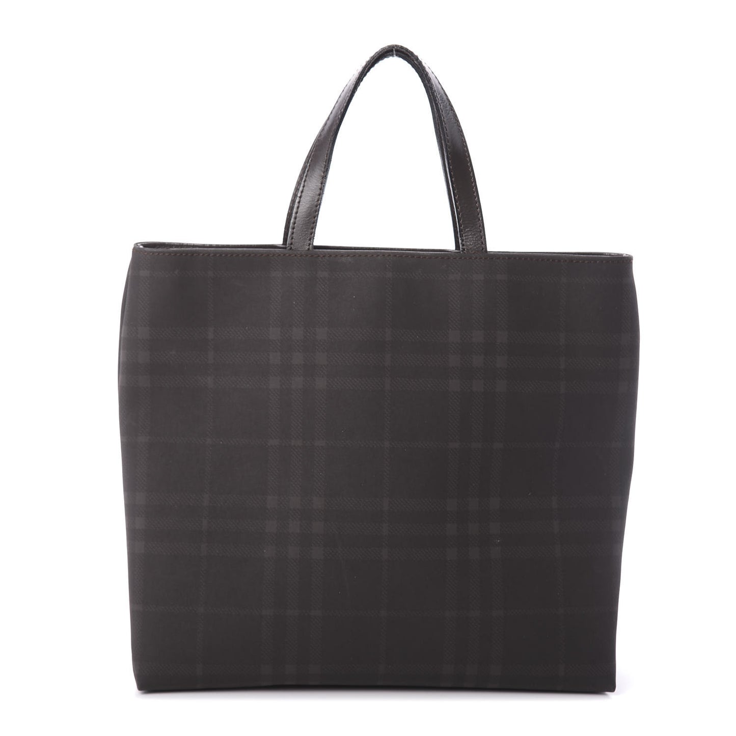 Smoked House Check Tote Chocolate