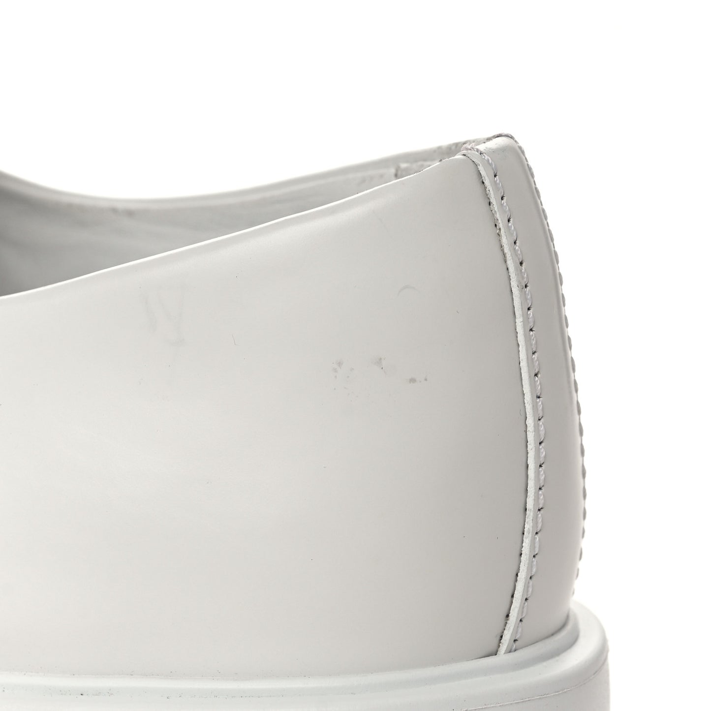 Spazzolato Rois Metal Triangle Logo Monolith 55mm Loafers 38.5 White