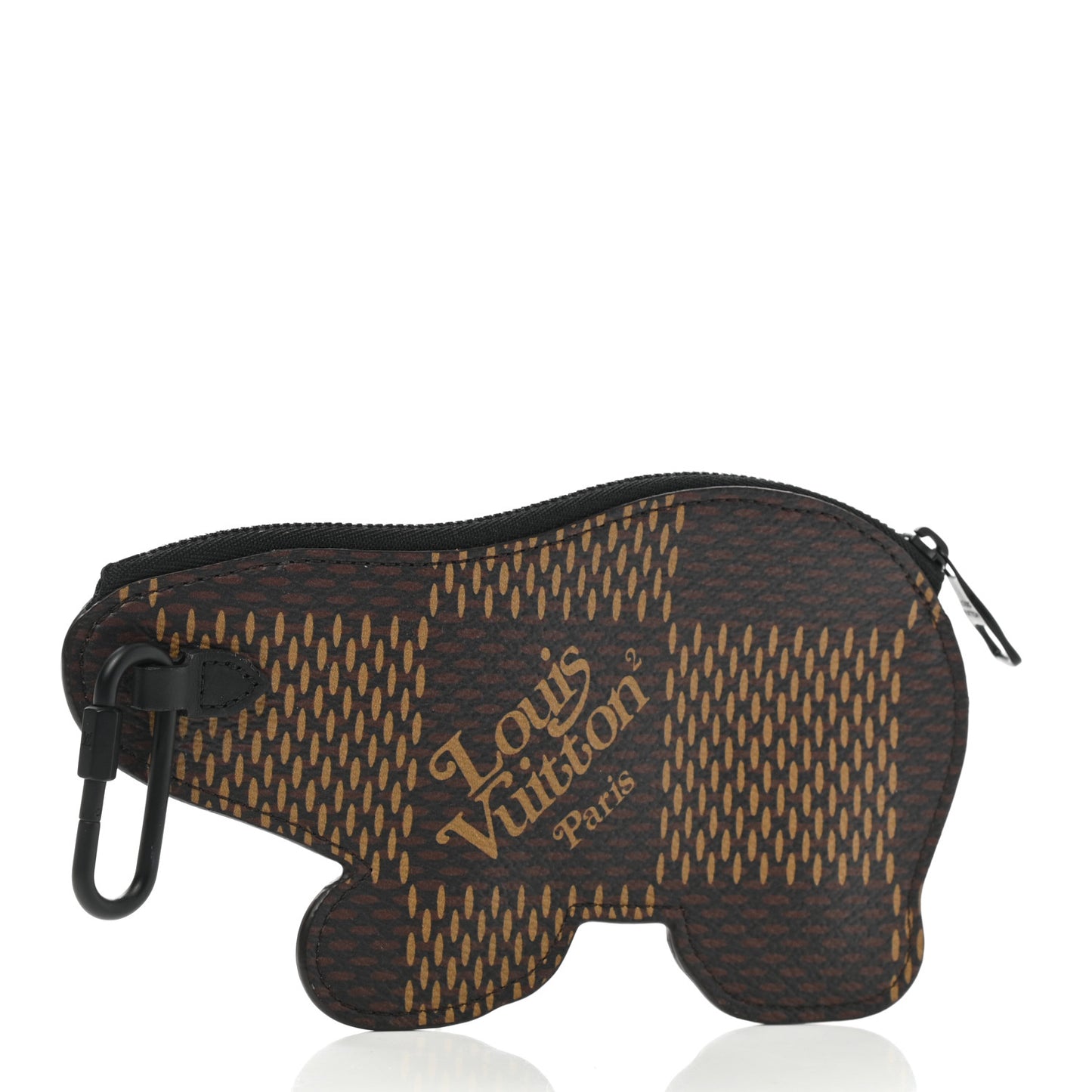 X NIGO Giant Damier Ebene Mountain Bear Coin Card Holder