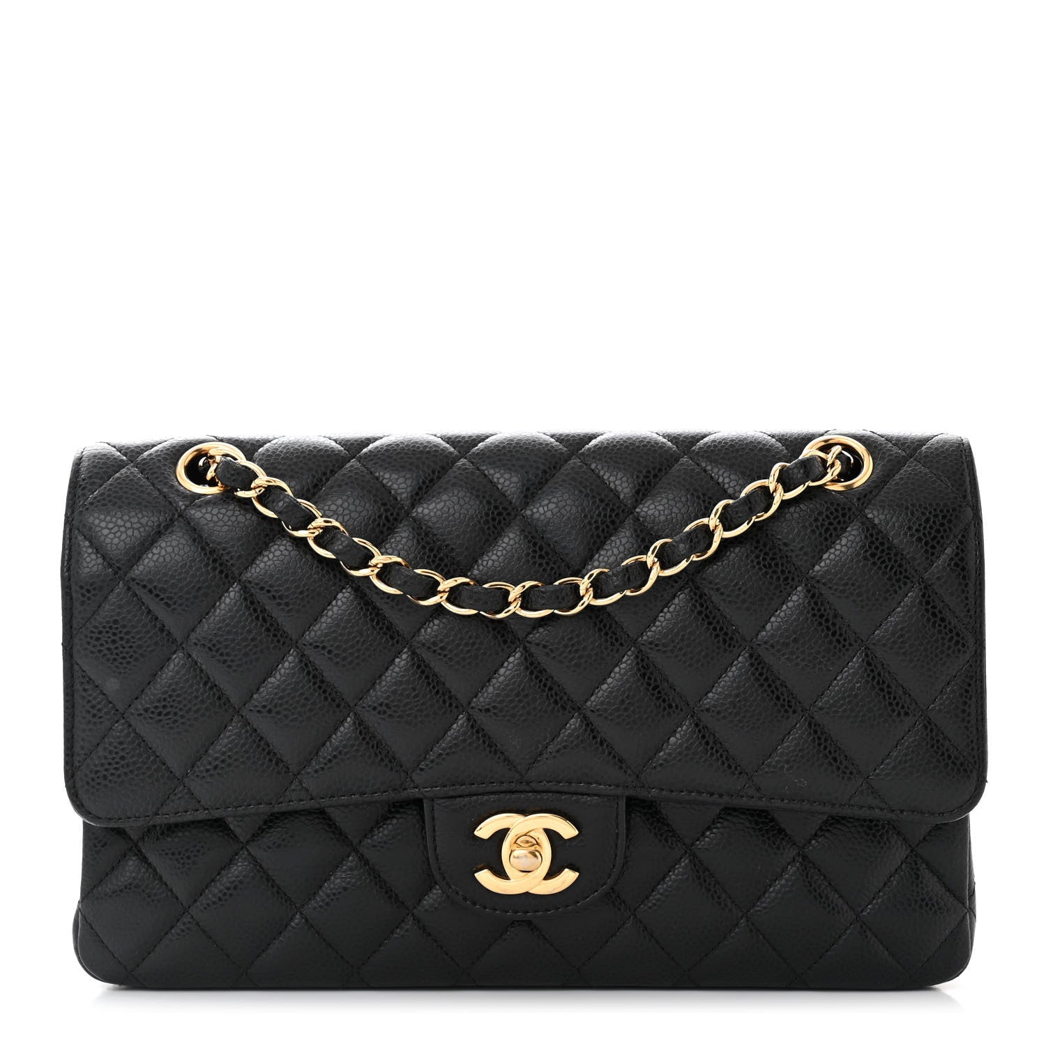 Chanel Caviar Quilted Medium Double Flap Black 1545840 – FASHIONPHILE