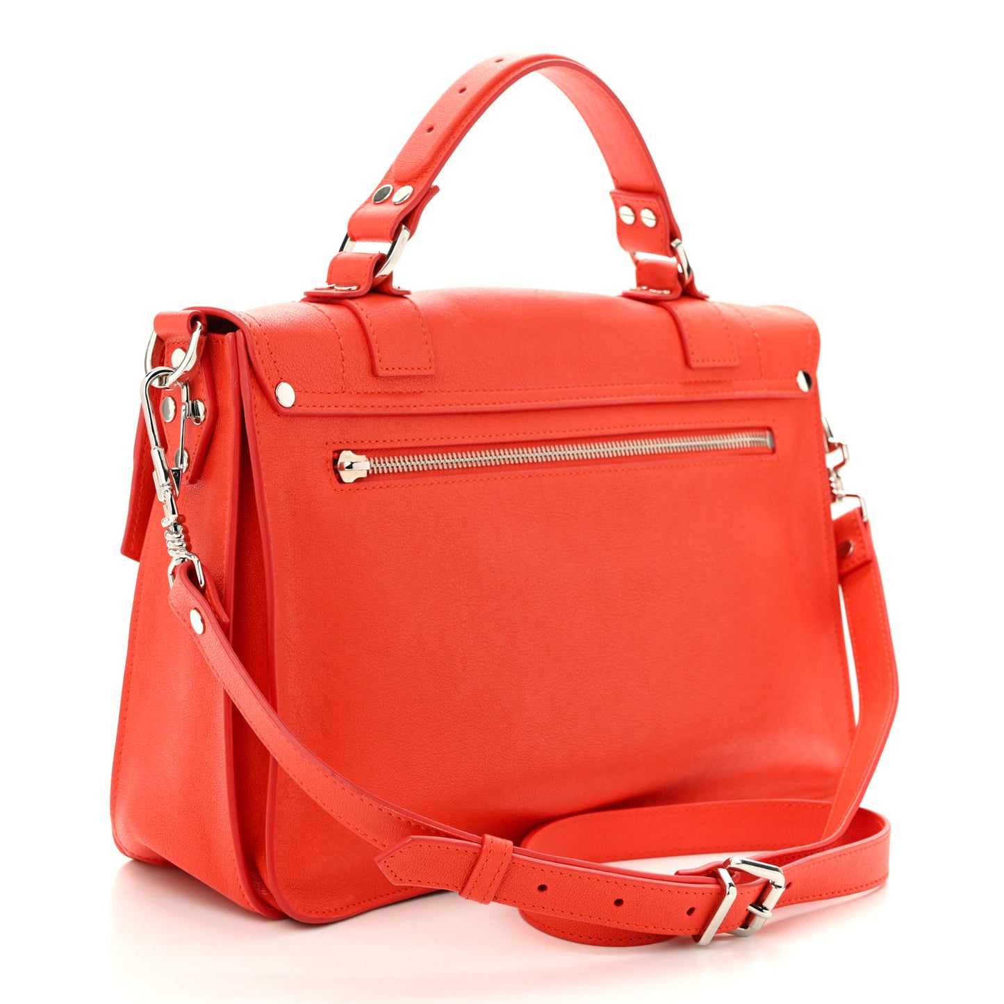 Lambskin Medium PS1 Satchel Orange