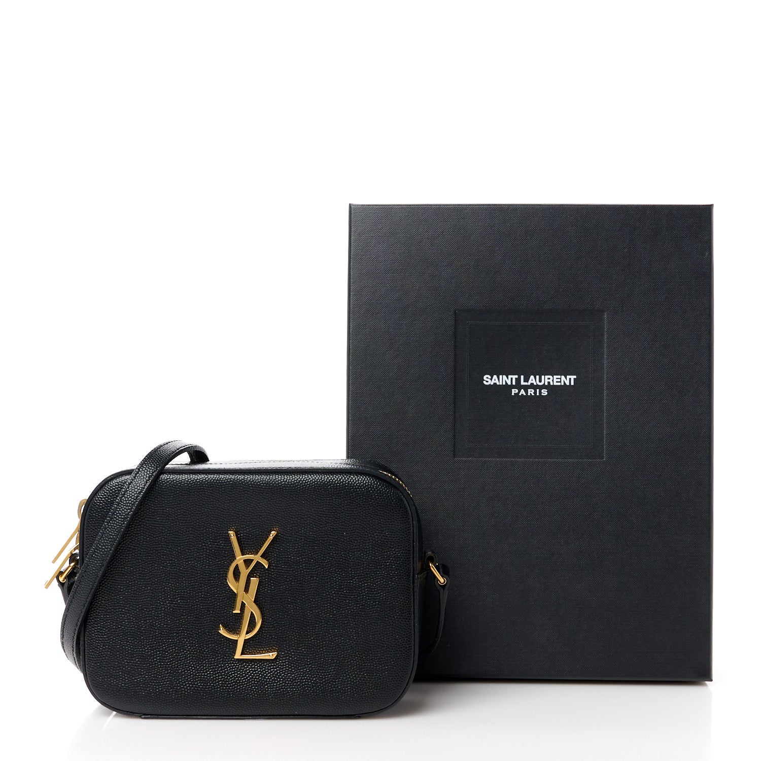 Saint Laurent Grain De Poudre Small Classic Monogram Camera Bag Black 11 of 11