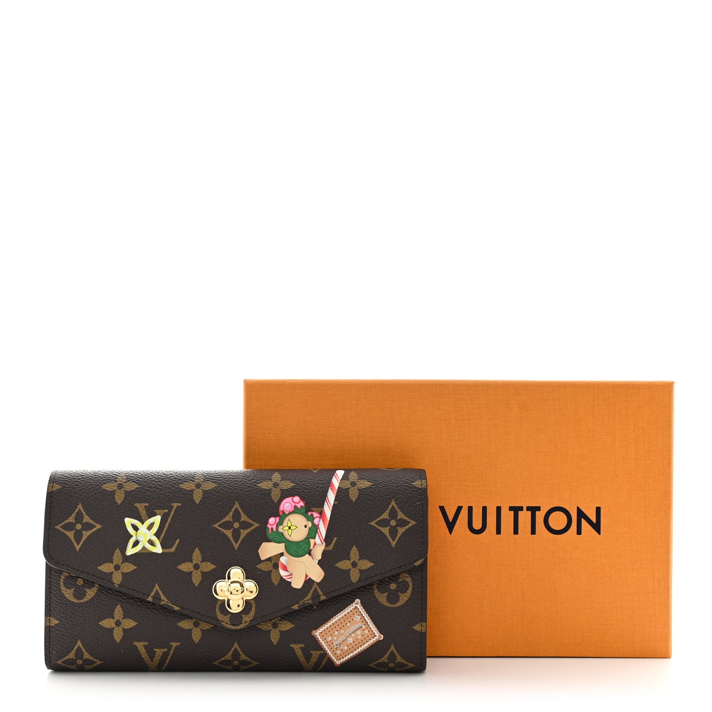 Monogram Candy Factory Sarah Wallet Candy Red