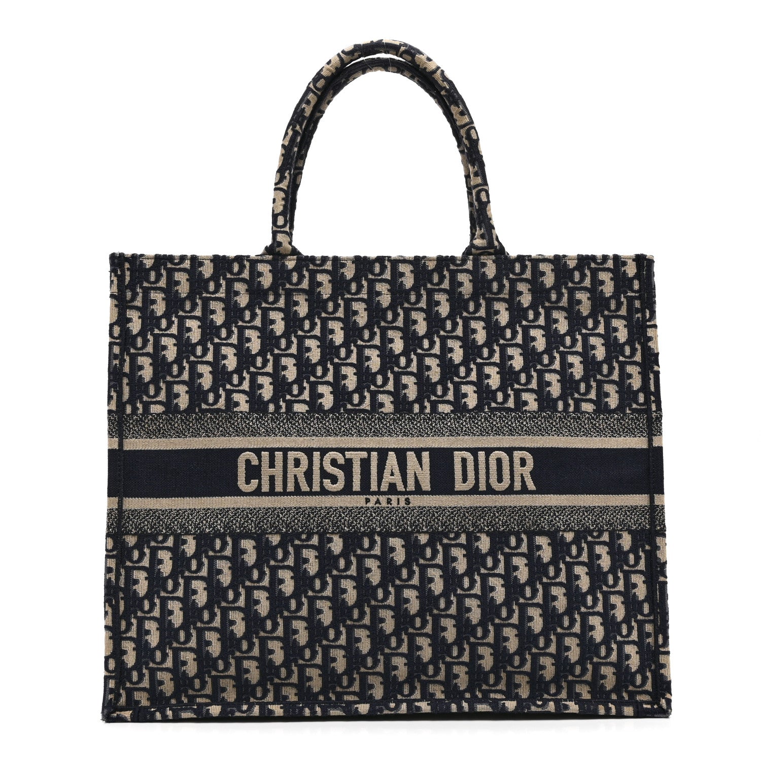 バッグ christianDior Christian Dior Oblique Large Book Tote Blue Multicolor 1848938