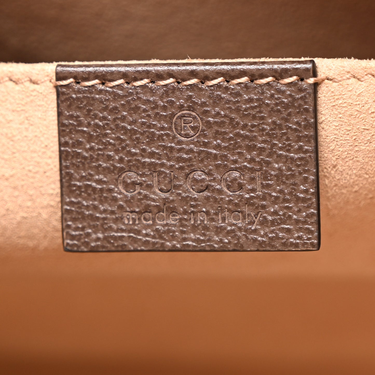 GG Supreme Monogram Web Ophidia Pouch Brown