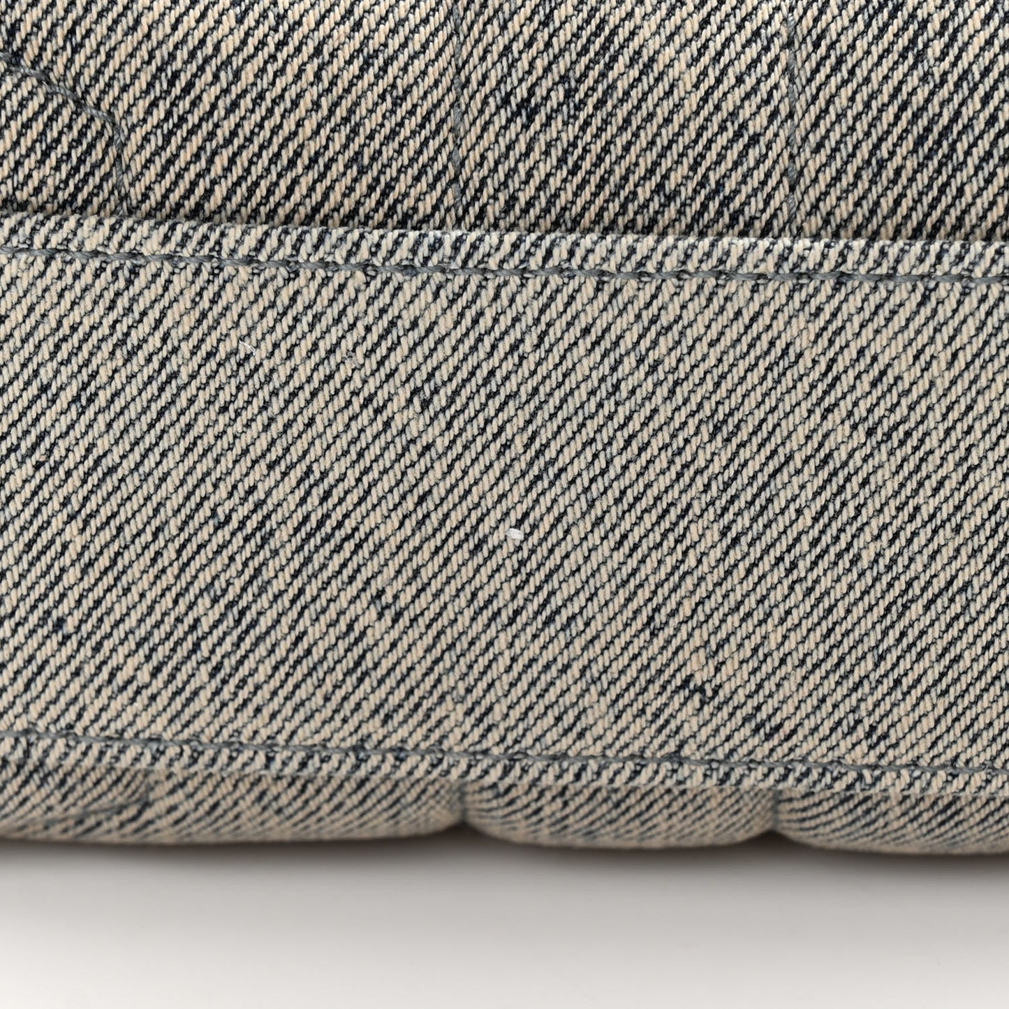 Denim Y Quilted Monogram Toy Loulou Crossbody Bag Grey