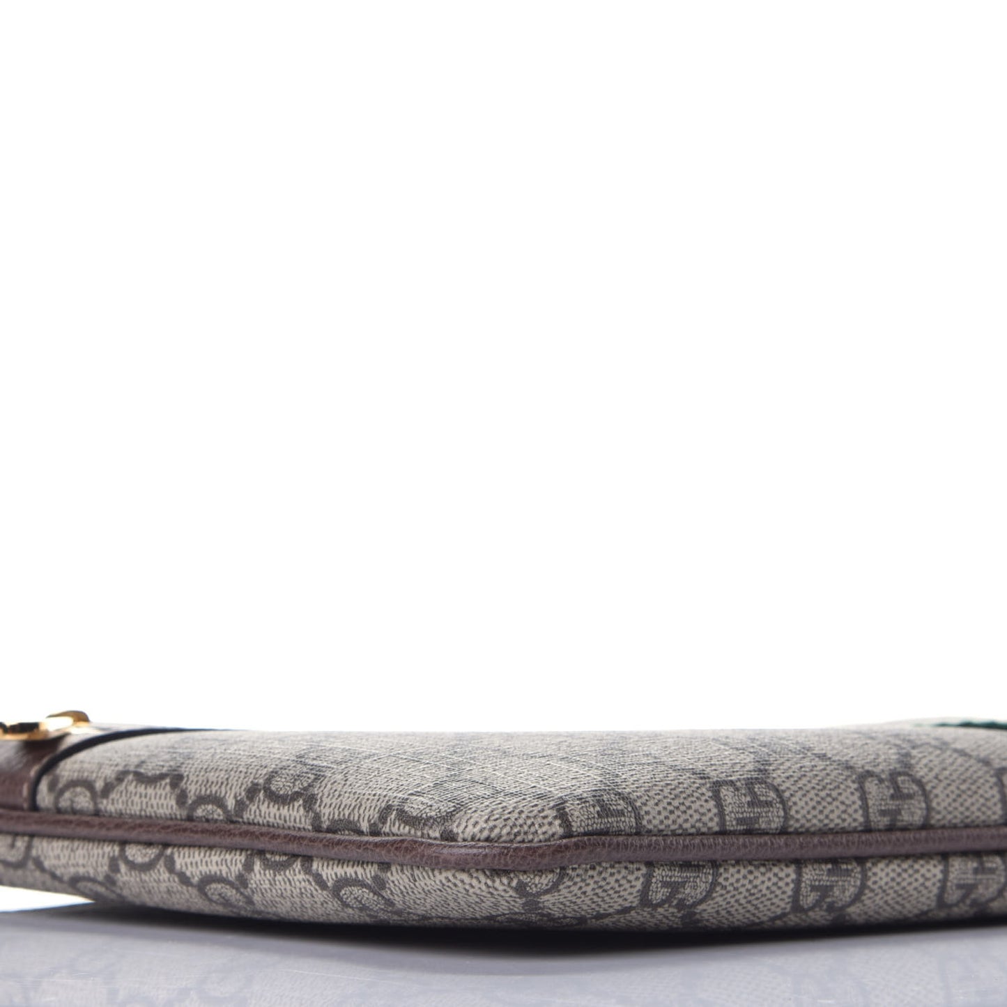 GG Supreme Monogram Large Ophidia Pouch Clutch Brown