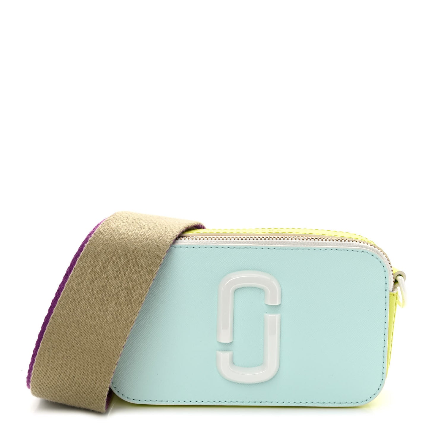 Saffiano Ceramic Snapshot Camera Bag Light Blue Multi