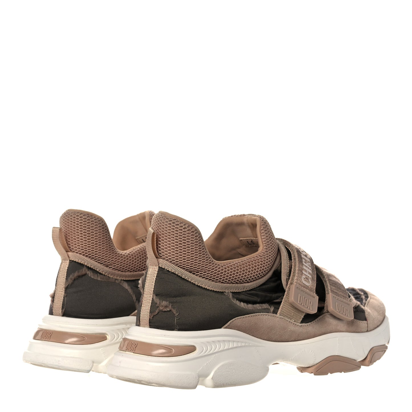 Technical Fabric Nylon Camouflage Womens D-Wander Sneakers 42 Nude