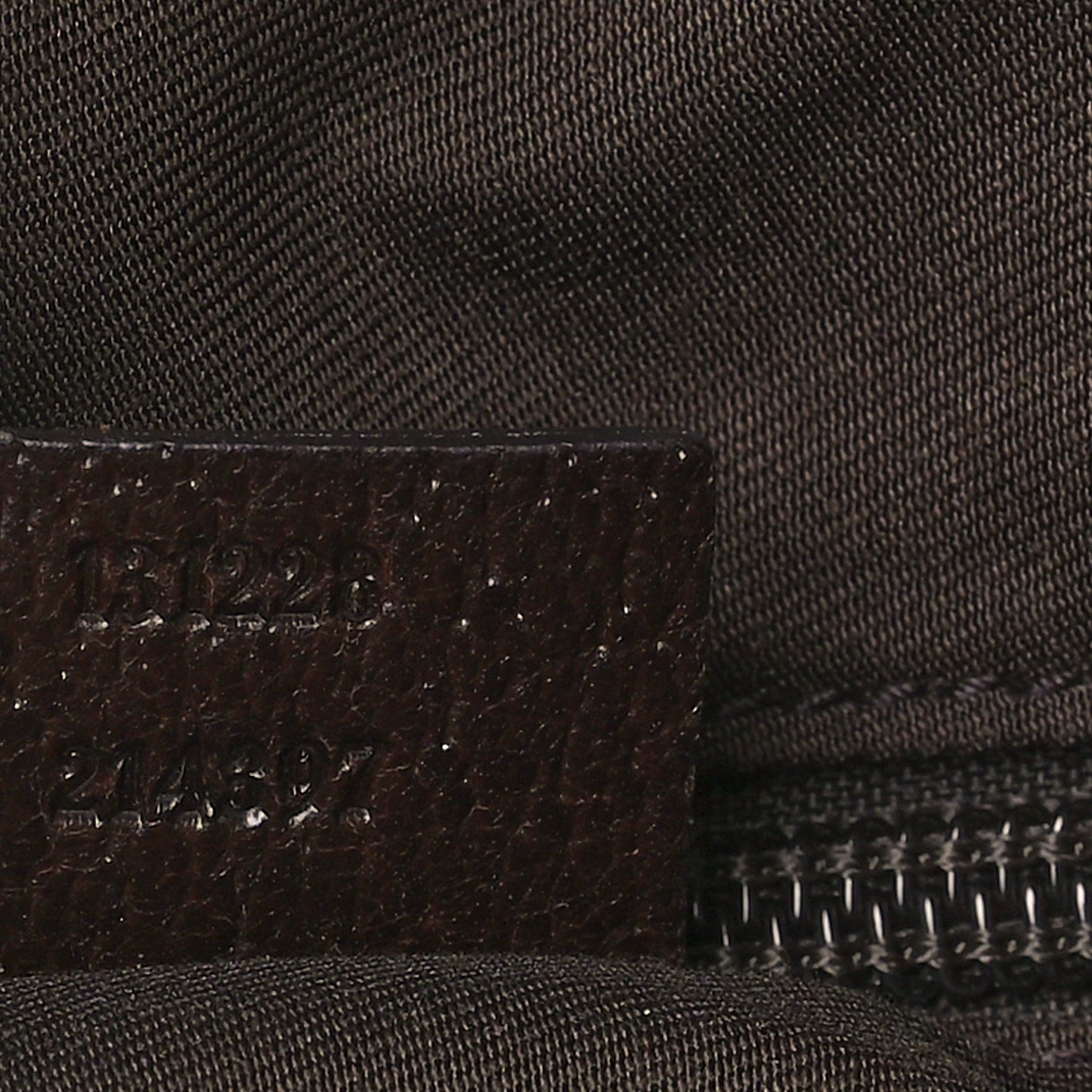 GG Monogram Small Web Handle Bucket Tote Dark Brown