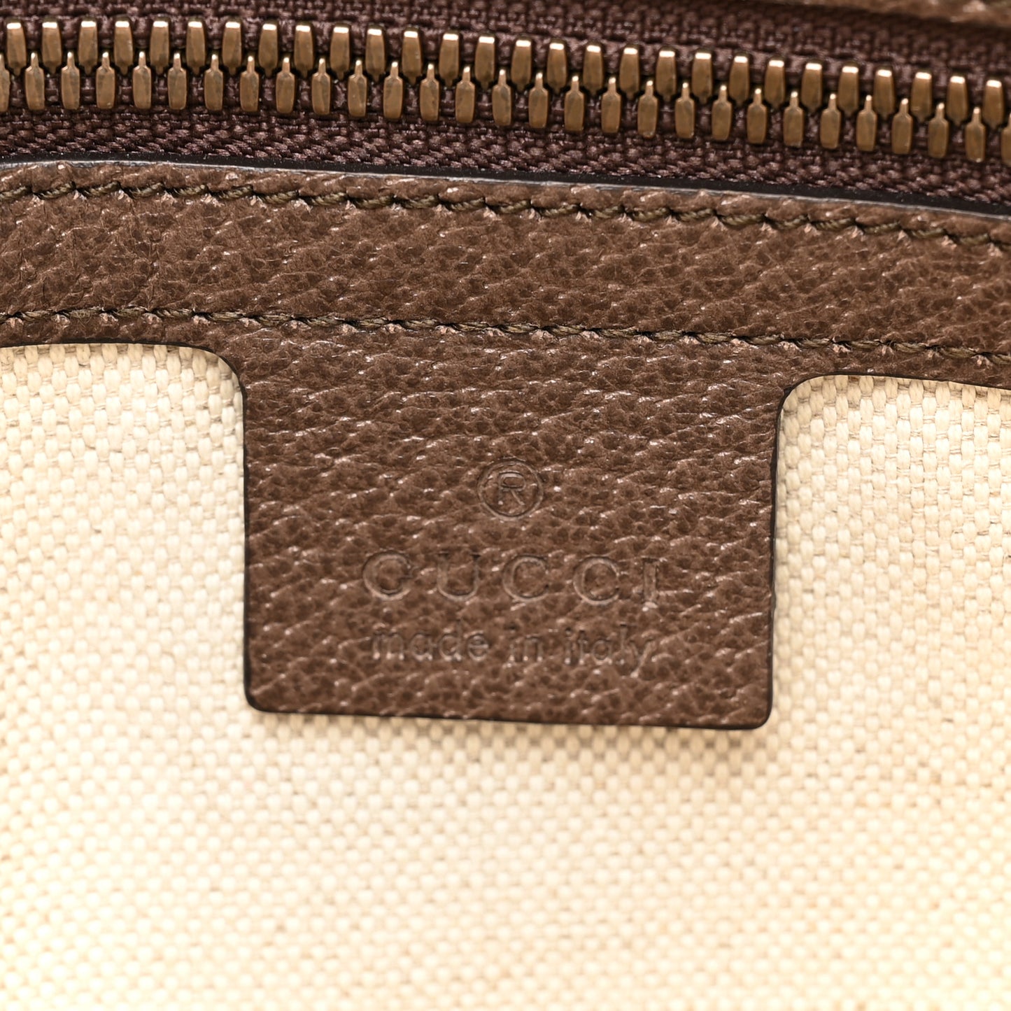 GG Supreme Monogram Web Medium Ophidia Messenger Bag Brown