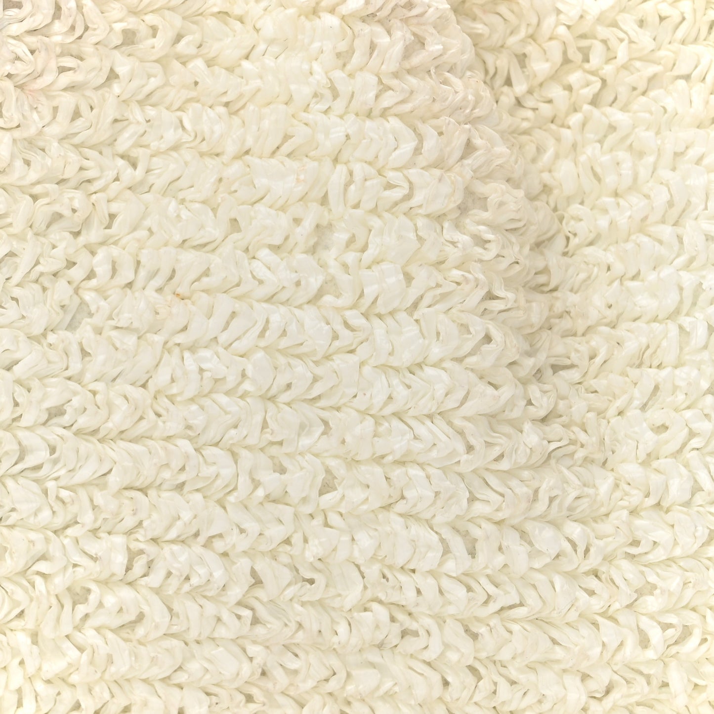 BOTTEGA VENETA Boucle Curly Raffia The Mini Pouch White Chalk