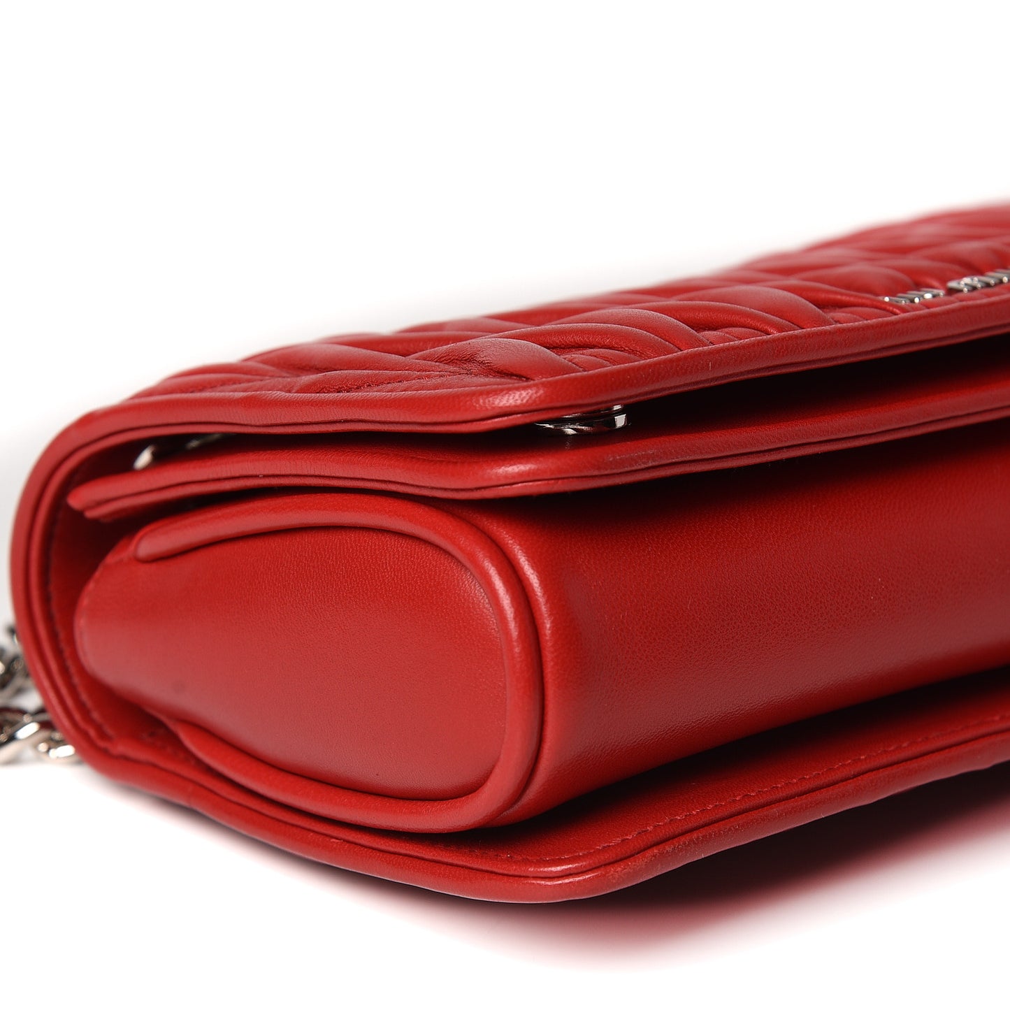 Nappa Matelasse Club Shoulder Bag Fuoco