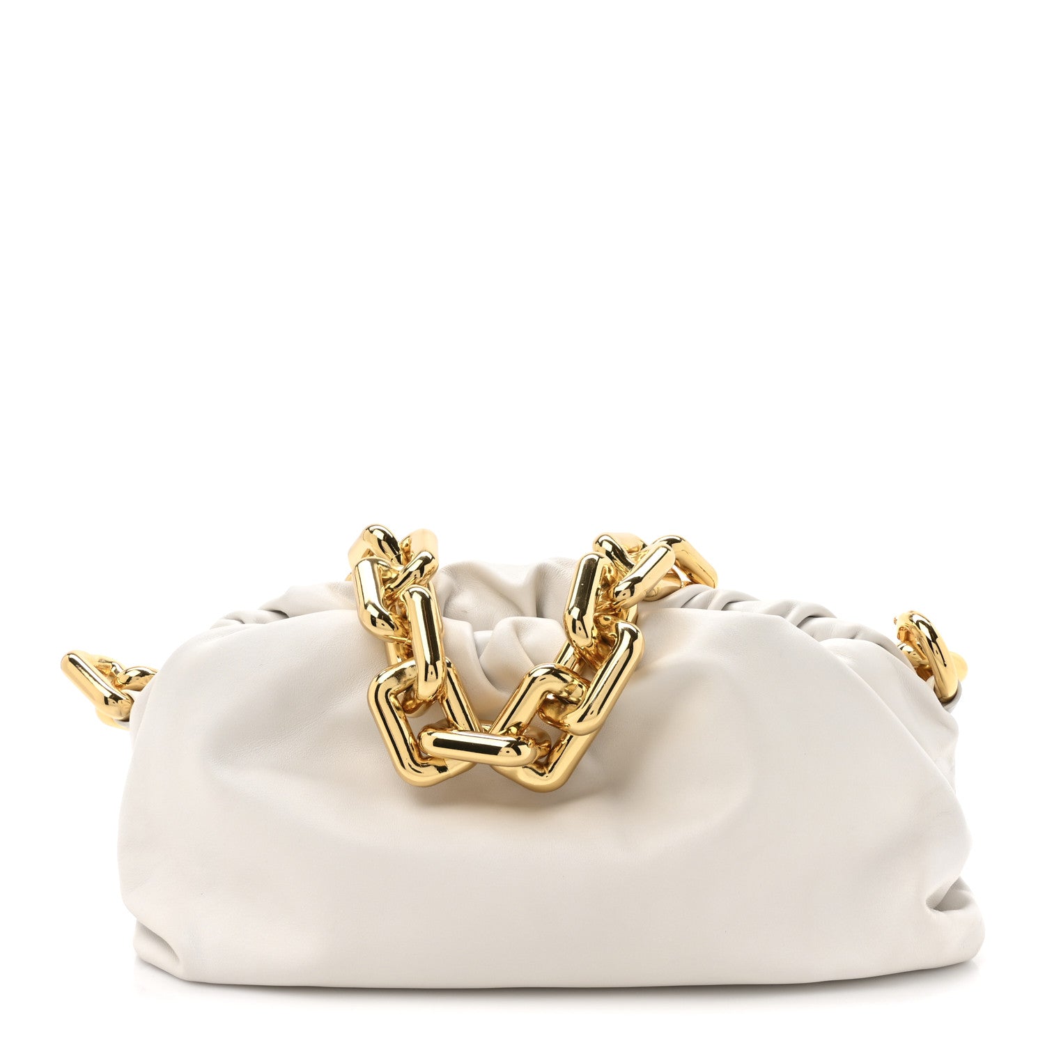 Bottega Veneta Calfskin The Pouch Chain Plaster 1796319 – FASHIONPHILE