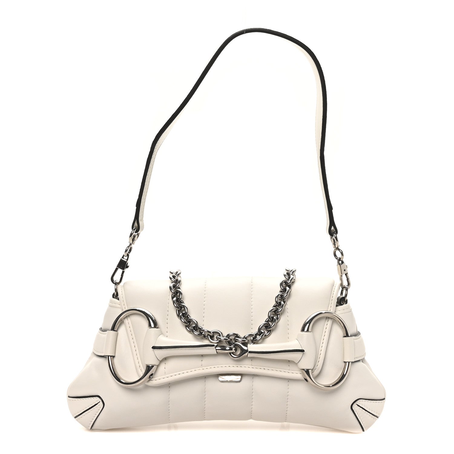 Gucci Nappa Vertical Matelasse Small Maxi Horsebit Chain Shoulder