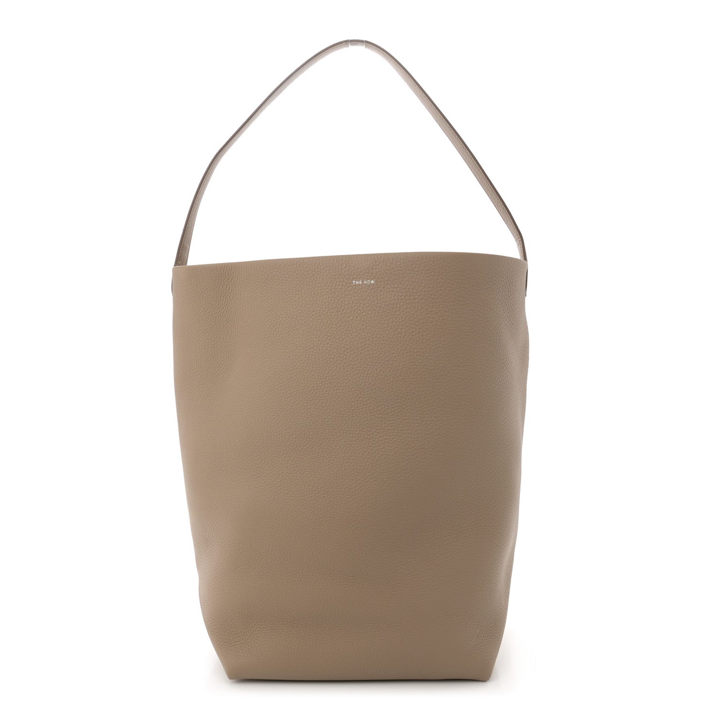 Grained Calfskin Large N/S Park Tote Dark Taupe