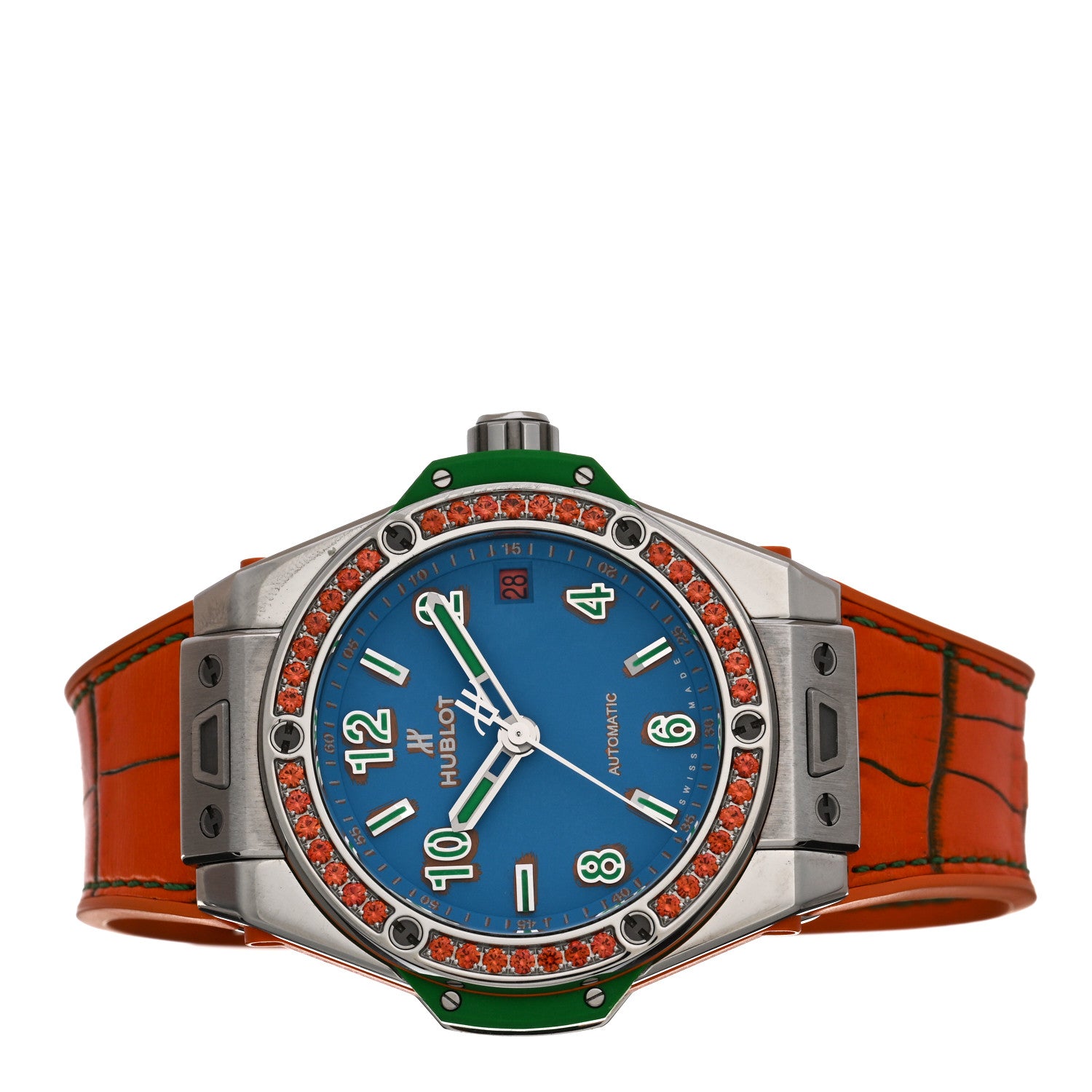 Hublot Stainless Steel Rubber Orange Sapphire Bezel 39mm Big Bang "Pop Art" Automatic Watch Orange 465.SO.5179.LR.1206.POP16 2 of 4