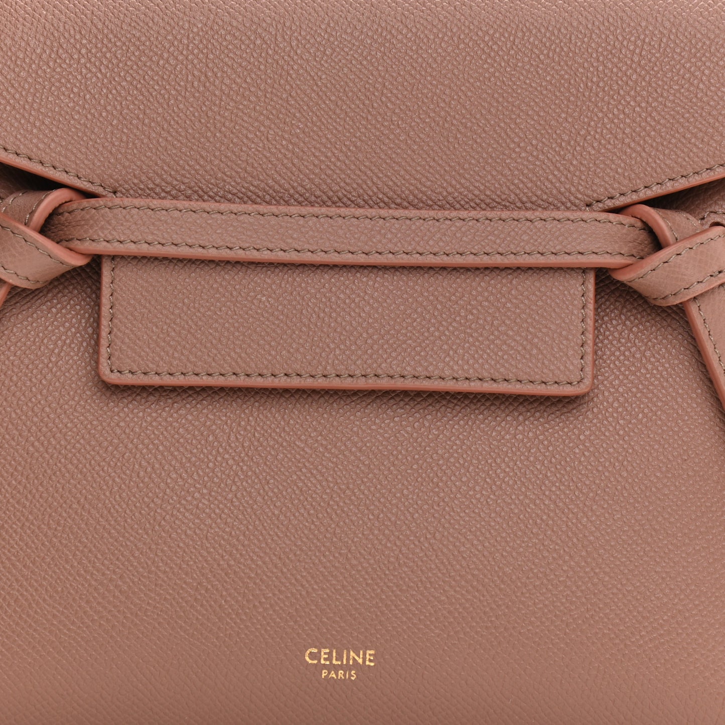 Grained Calfskin Nano Belt Bag Antique Rose