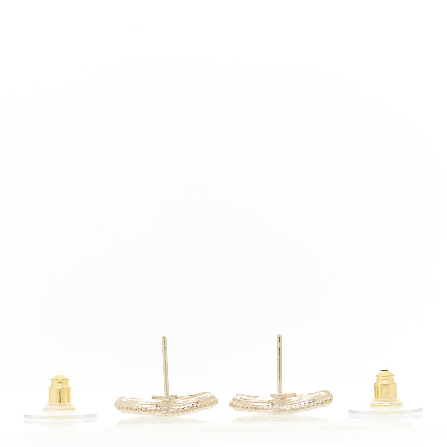 Metal CC Earrings Gold