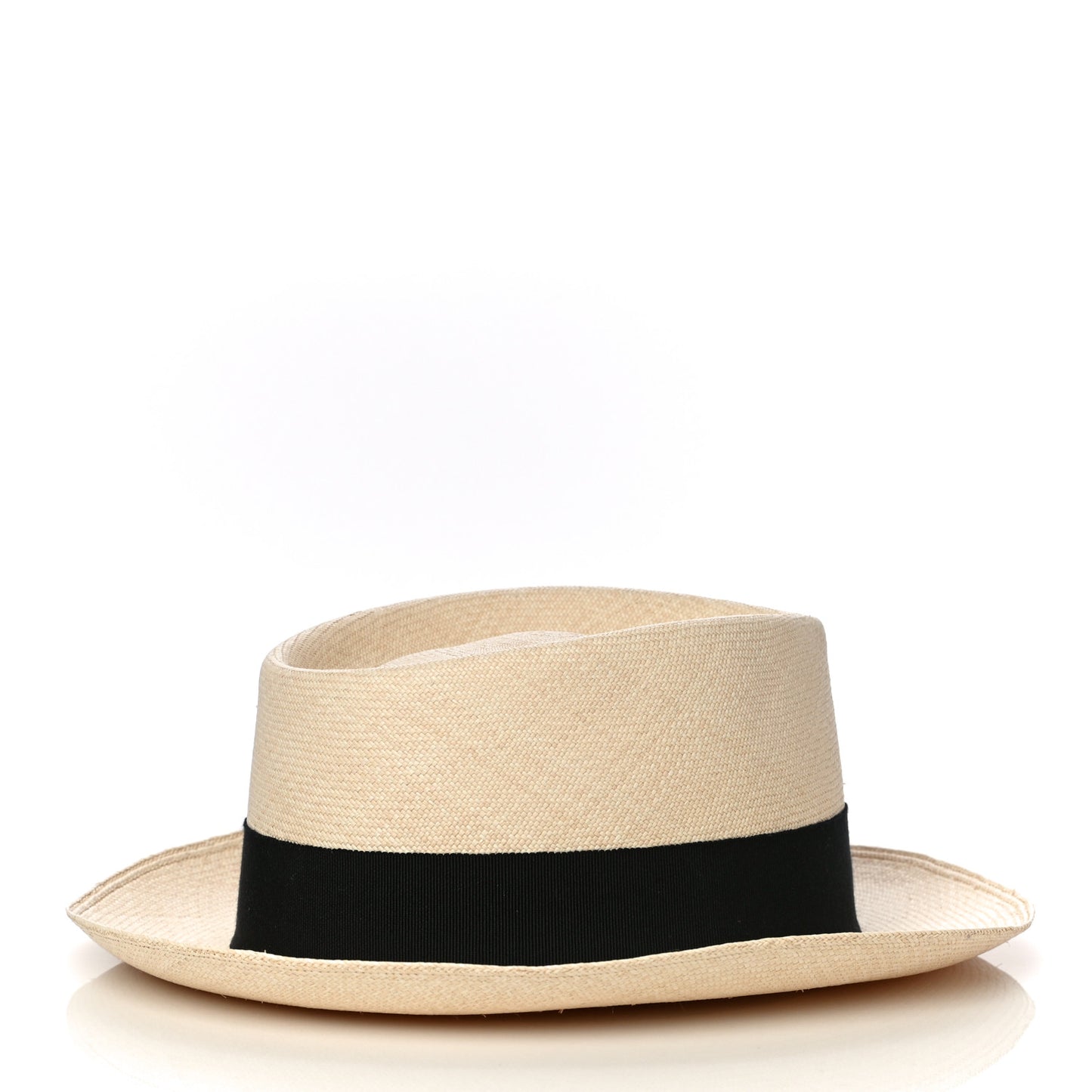Straw Mens Rio Panama Hat 58 Natural Black
