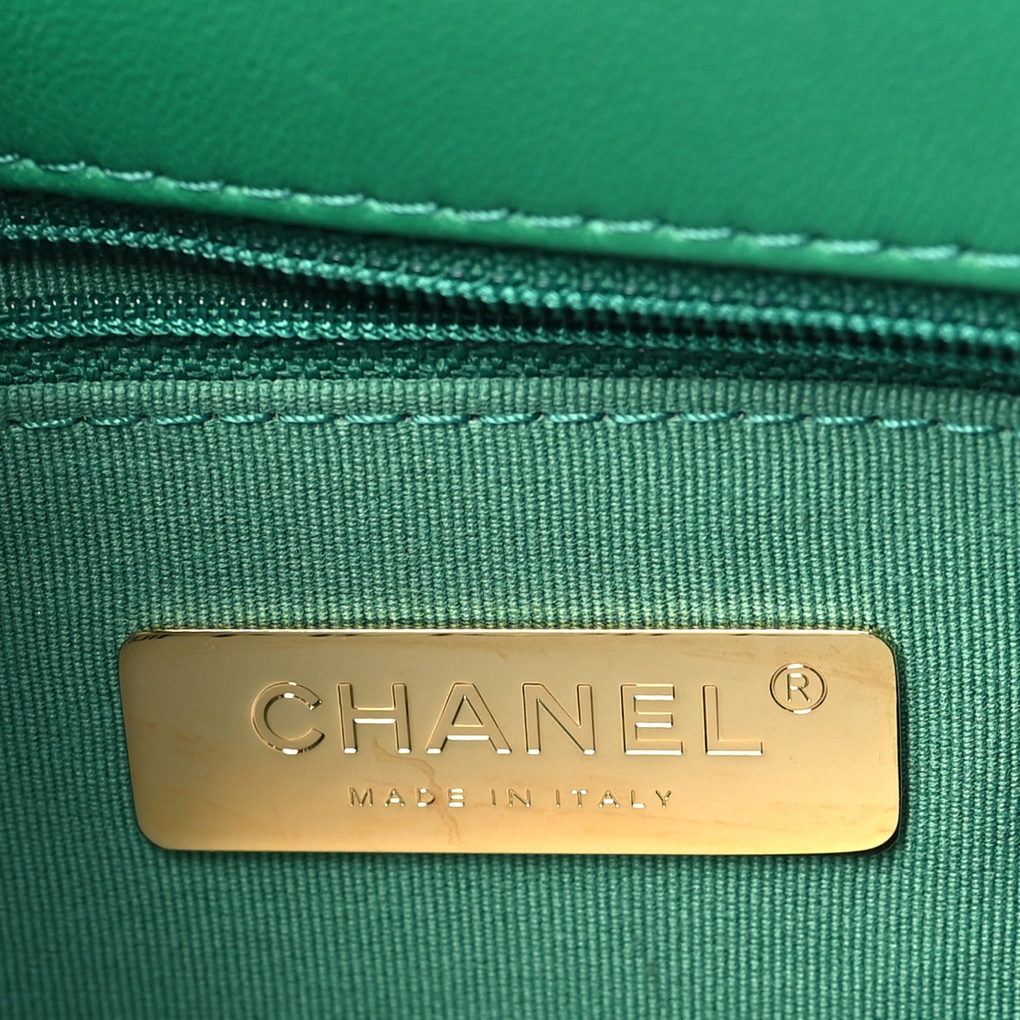 Lambskin Quilted Medium Chanel 19 Flap Green