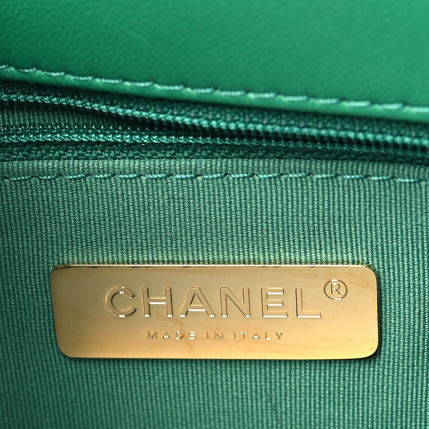 Chanel Lambskin Quilted Medium Chanel 19 Flap Green 6 of 10
