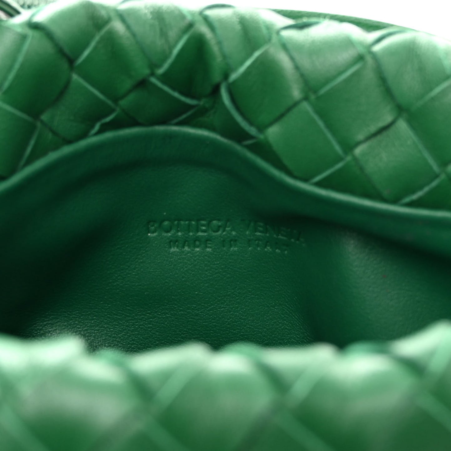 Nappa Intrecciato Small Bulb Racing Green