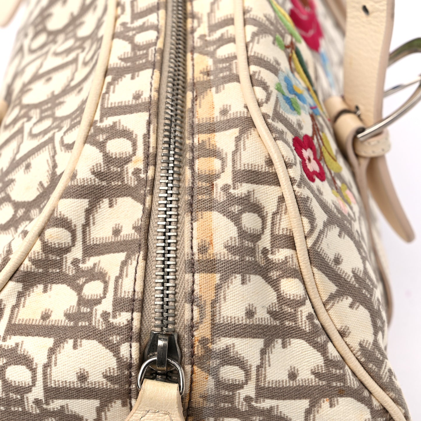 Monogram Vintage Flowers Bowler Beige