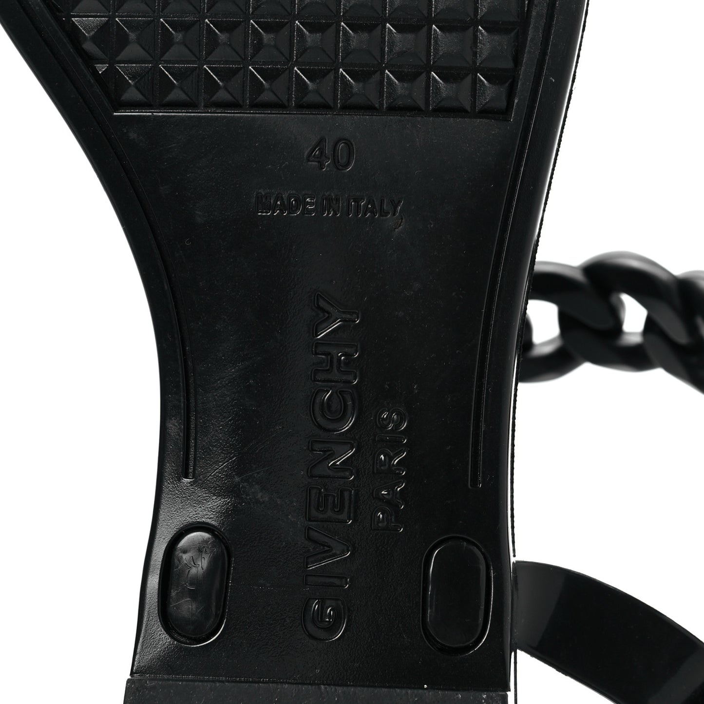 Jelly Chain Nea Sandal Flats 40 Black