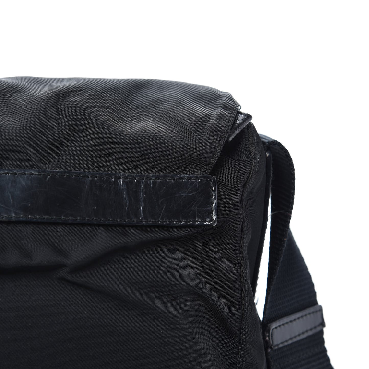 Tessuto Nylon Messenger Bag Black