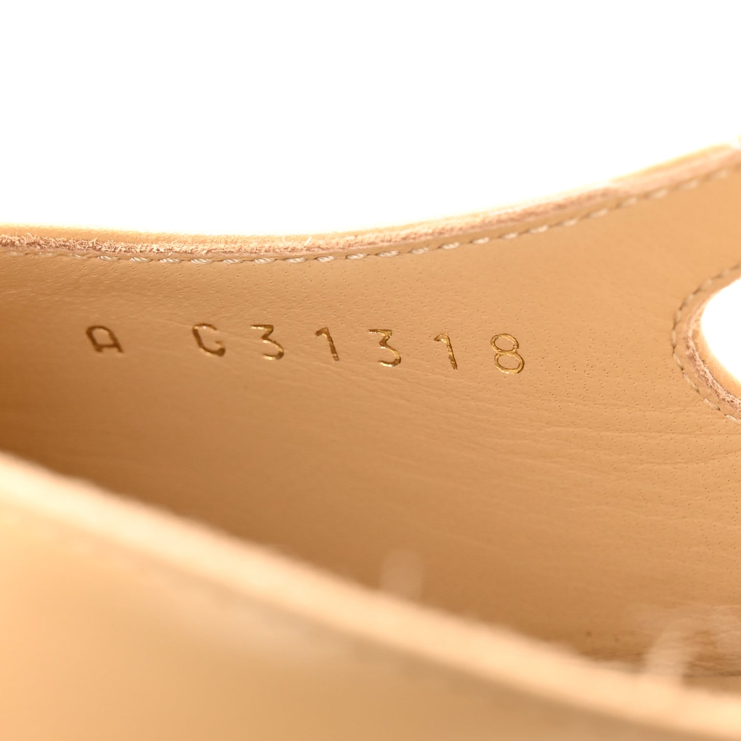 Goatskin Grosgrain Cap Toe CC Slingback Pumps 35 Beige Black