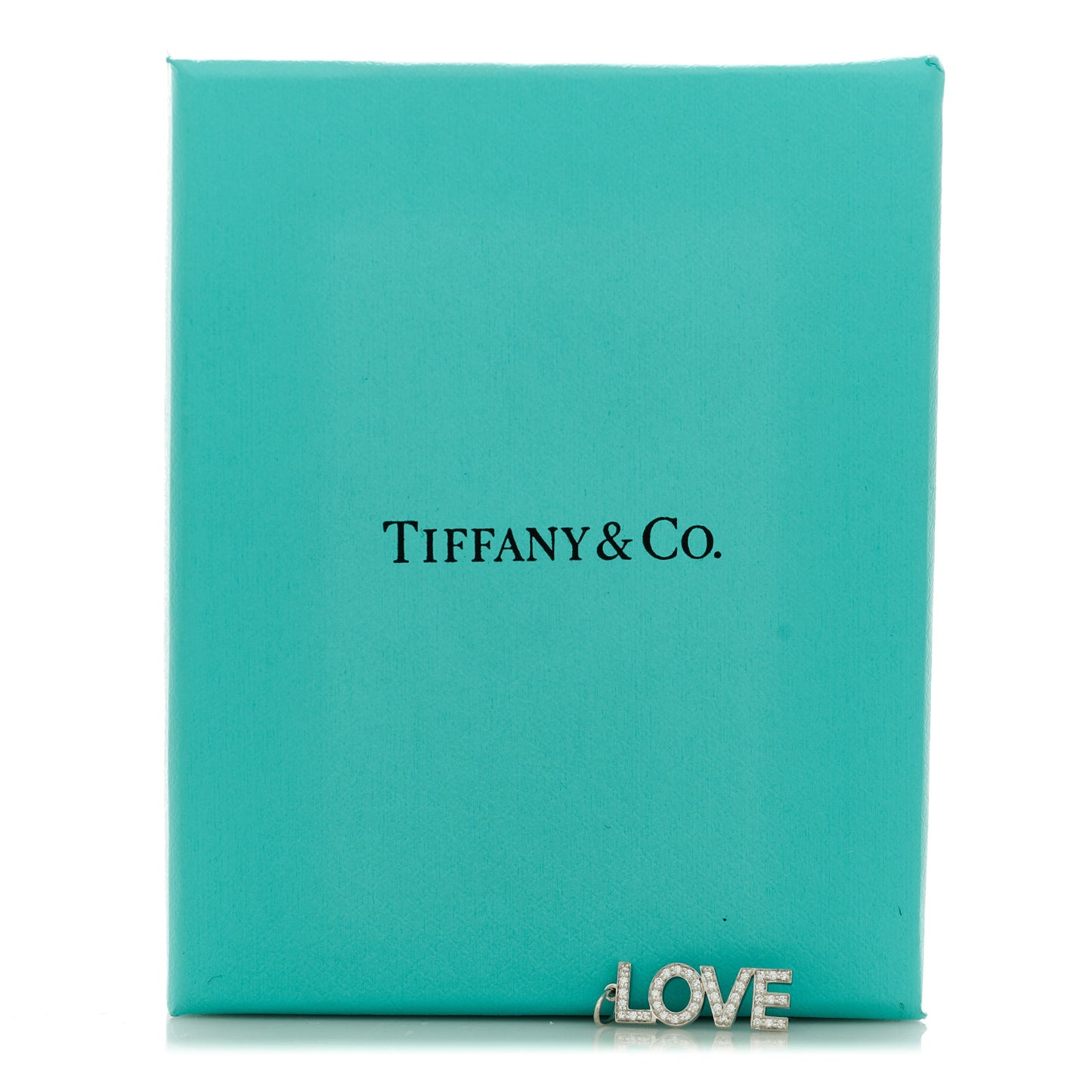 Platinum Diamond Love Charm