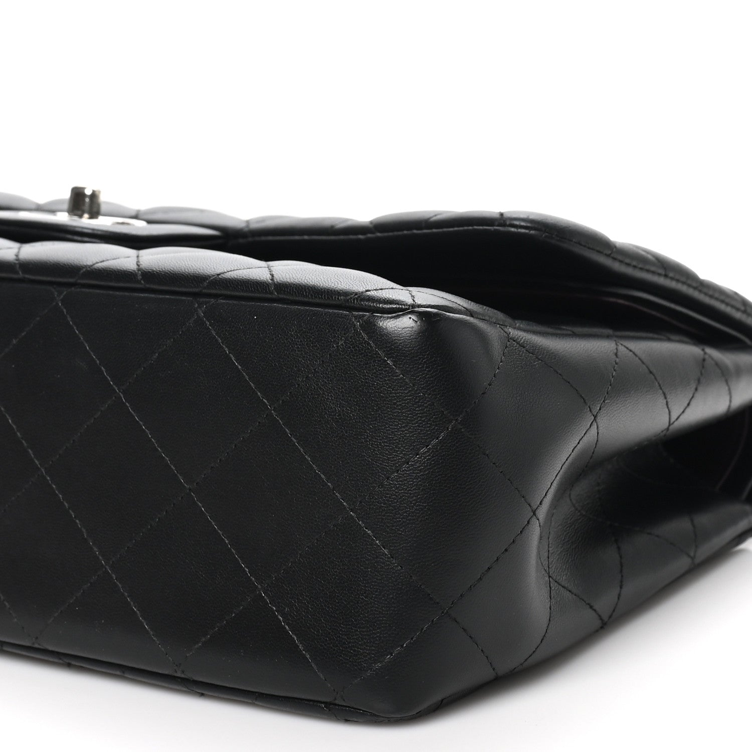 Chanel Lambskin Quilted Jumbo Double Flap Black 10 of 10