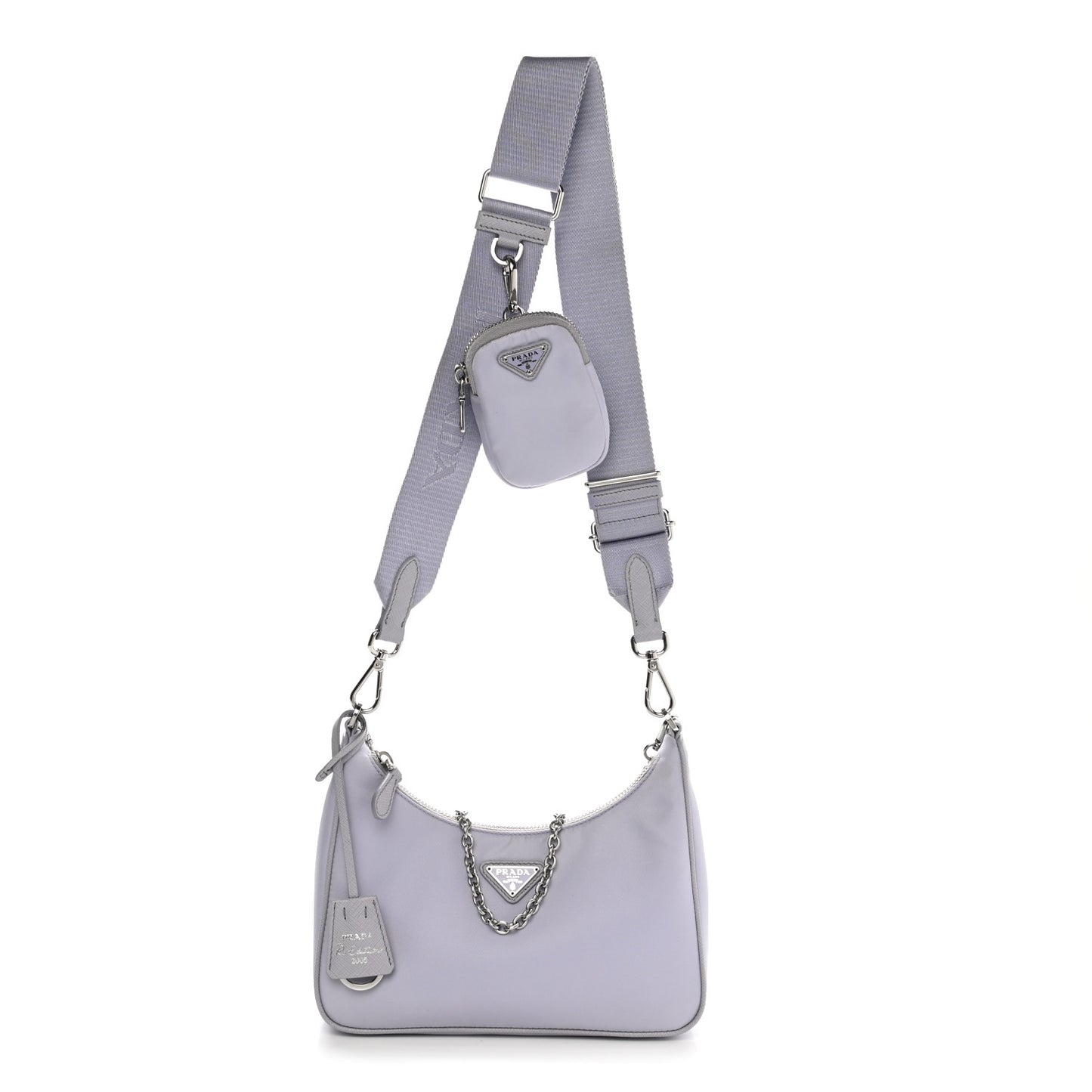 Re-Nylon Saffiano Re-Edition 2005 Shoulder Bag Glicine