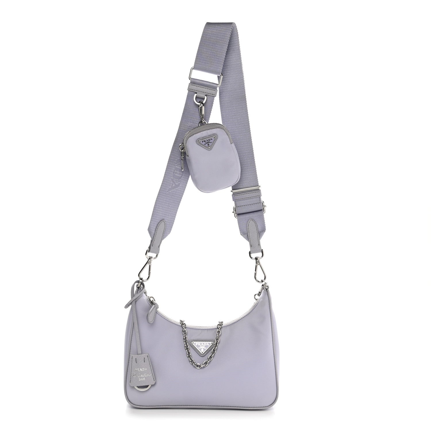 Prada Re-Nylon Saffiano Re-Edition 2005 Shoulder Bag Glicine 1 of 12