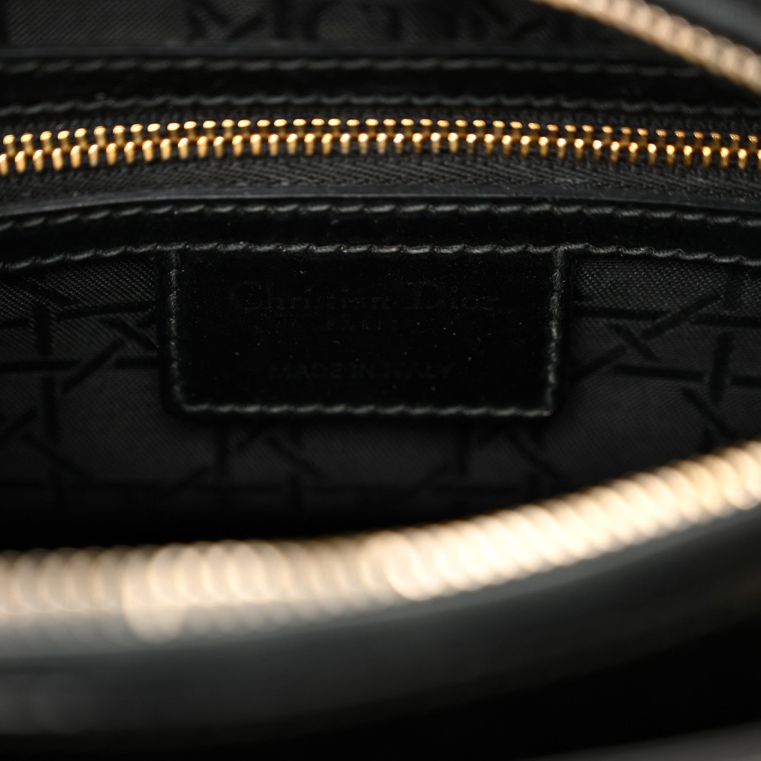 Christian Dior Patent Cannage Medium Lady Dior Black 6 of 12