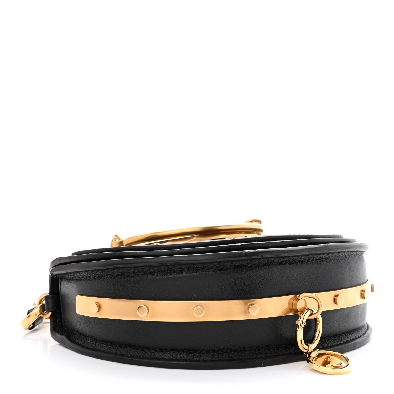 Chloe Calfskin Small Nile Bracelet Minaudiere Bag Black 4 of 13